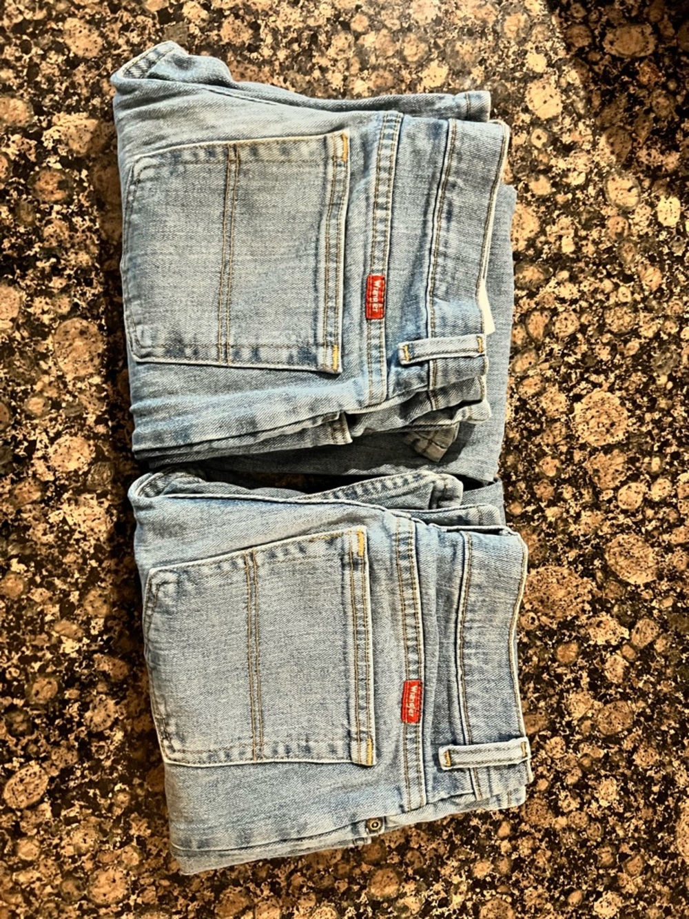 Wrangler Light Wash Kids Denim Jeans - Twin Pair